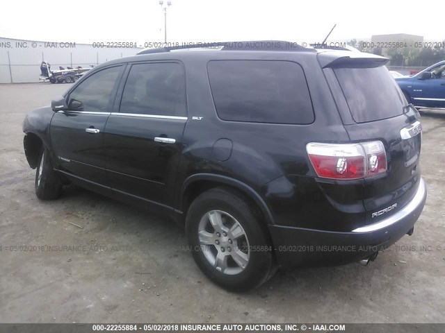 1GKER23748J274585 - 2008 GMC ACADIA SLT-1 BLACK photo 3