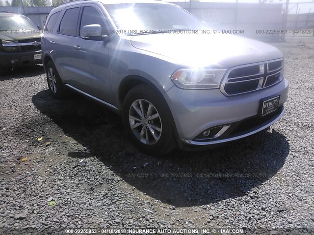 1C4RDHDG3EC365649 - 2014 DODGE DURANGO LIMITED GRAY photo 1