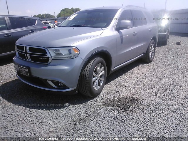 1C4RDHDG3EC365649 - 2014 DODGE DURANGO LIMITED GRAY photo 2