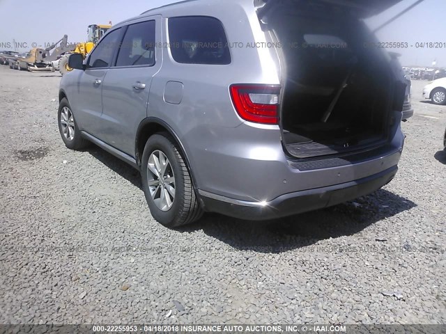 1C4RDHDG3EC365649 - 2014 DODGE DURANGO LIMITED GRAY photo 3