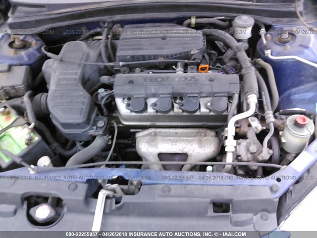 1HGEM22145L070670 - 2005 HONDA CIVIC DX VP Mavi foto 10
