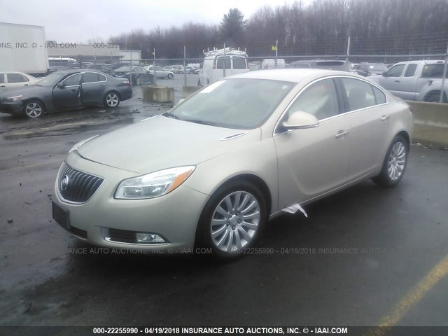 2G4GS5EK3C9120767 - 2012 BUICK REGAL PREMIUM TAN photo 2