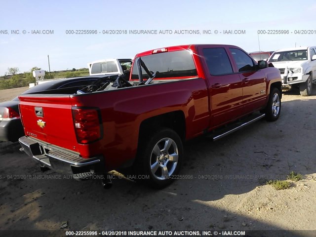 3GCPCREC3GG118871 - 2016 CHEVROLET SILVERADO C1500 LT RED photo 4