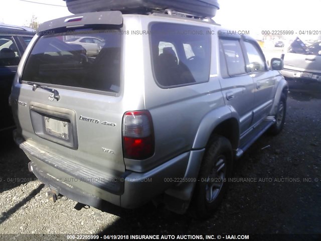 JT3HN87R8Y0291225 - 2000 TOYOTA 4RUNNER LIMITED BEIGE photo 4