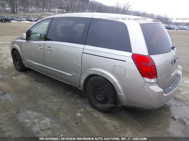 5N1BV28U44N320486 - 2004 NISSAN QUEST S/SE/SL GOLD photo 3