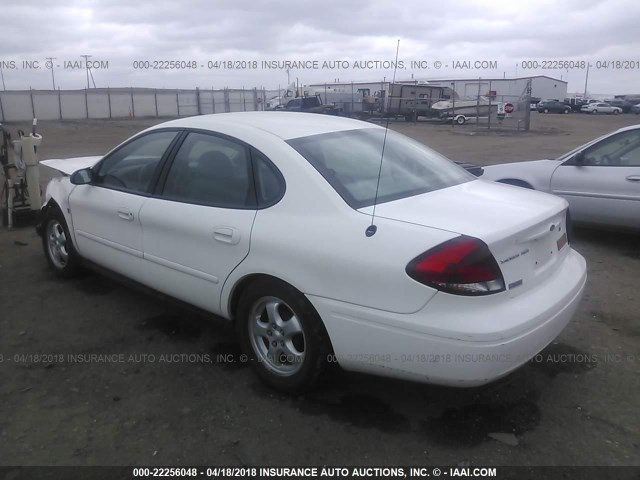 1FAFP55S74G201796 - 2004 FORD TAURUS SES WHITE photo 3