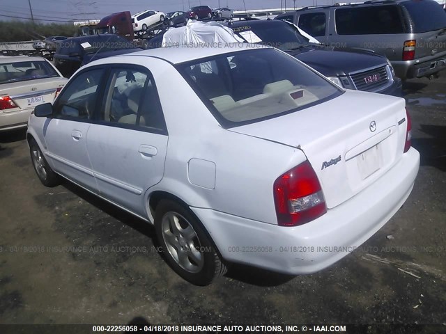 JM1BJ226521561827 - 2002 MAZDA PROTEGE DX/LX/ES WHITE photo 3