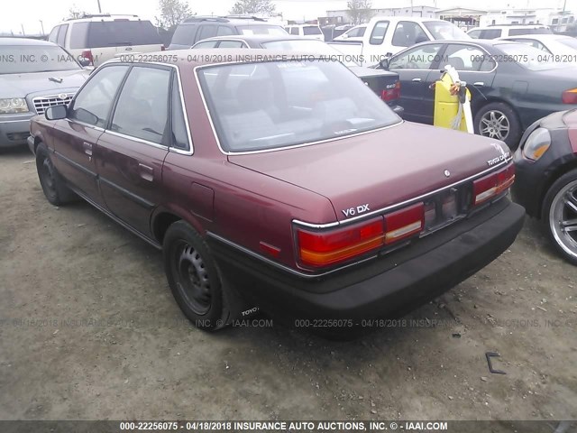 JT2VV21E4L0110298 - 1990 TOYOTA CAMRY DLX 红色 照片 3