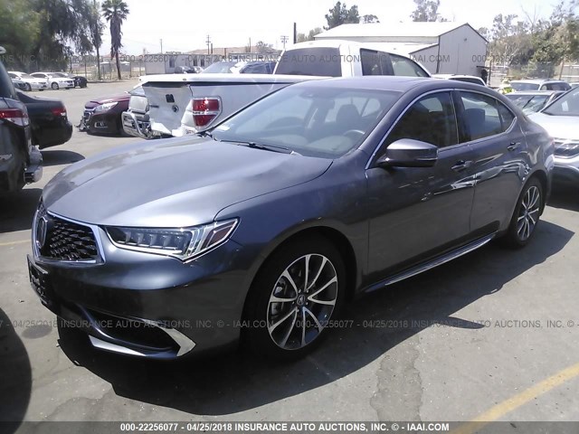 19UUB2F55JA003841 - 2018 ACURA TLX TECH GRAY photo 2