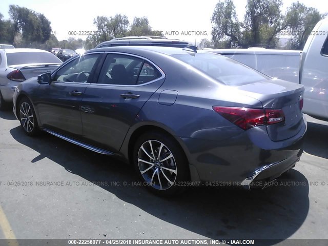 19UUB2F55JA003841 - 2018 ACURA TLX TECH GRAY photo 3