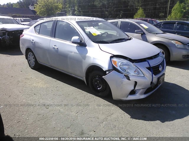 3N1CN7AP4EK464060 - 2014 NISSAN VERSA S/S PLUS/SV/SL SILVER photo 1