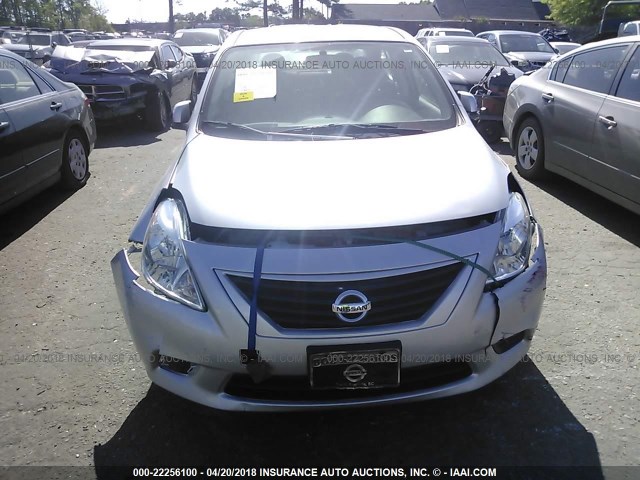 3N1CN7AP4EK464060 - 2014 NISSAN VERSA S/S PLUS/SV/SL SILVER photo 6