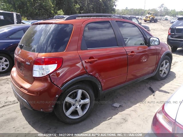 JS2YA413385103272 - 2008 SUZUKI SX4 CONVENIENCE ORANGE photo 4