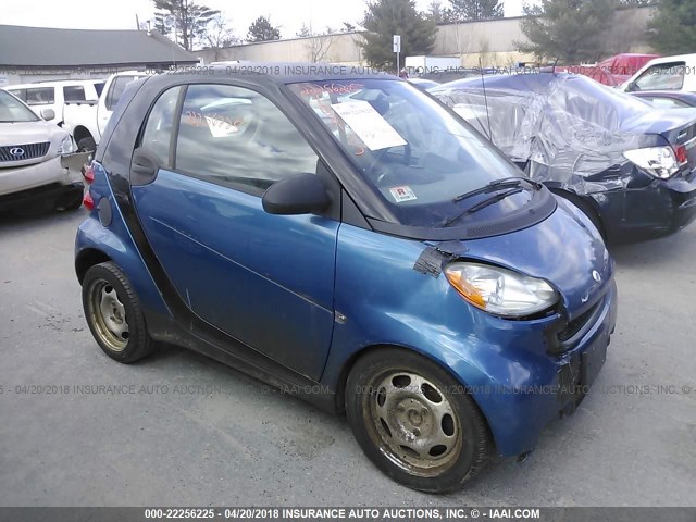 WMEEJ31XX9K249036 - 2009 SMART FORTWO PURE/PASSION BLUE photo 1