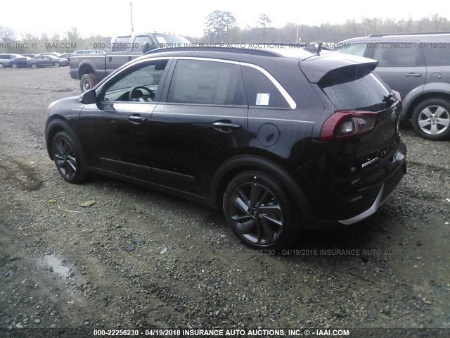 KNDCC3LC0H5064470 - 2017 KIA NIRO EX BLACK photo 3