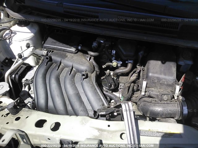 3N1CE2CP7FL449337 - 2015 NISSAN VERSA NOTE S/S PLUS/SV/SL/SR WHITE photo 10