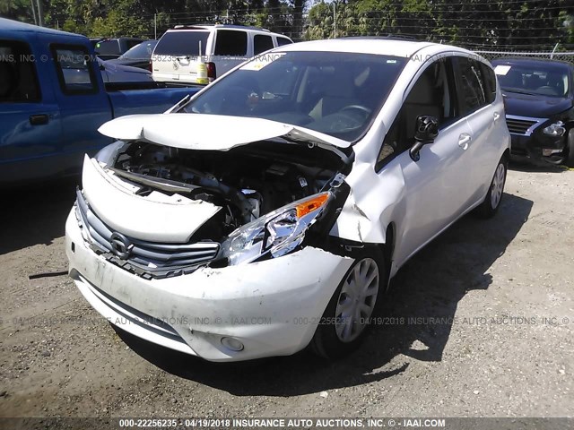 3N1CE2CP7FL449337 - 2015 NISSAN VERSA NOTE S/S PLUS/SV/SL/SR WHITE photo 2