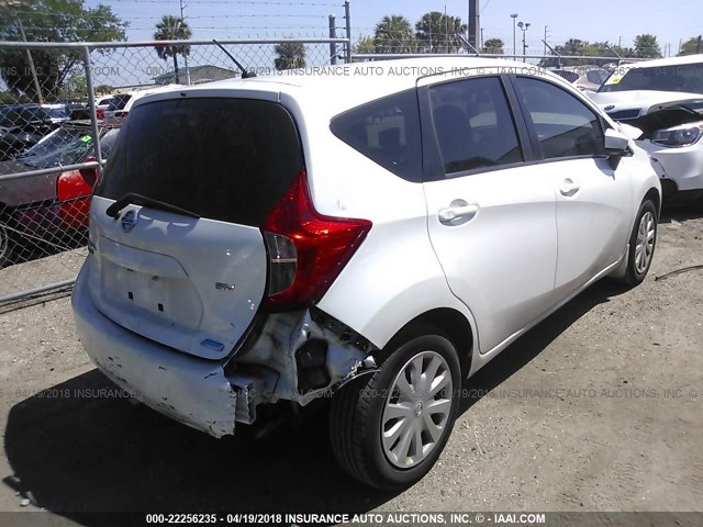 3N1CE2CP7FL449337 - 2015 NISSAN VERSA NOTE S/S PLUS/SV/SL/SR WHITE photo 4