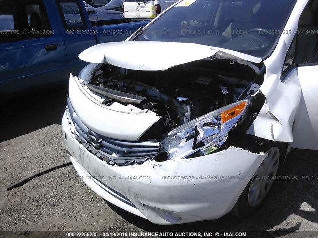 3N1CE2CP7FL449337 - 2015 NISSAN VERSA NOTE S/S PLUS/SV/SL/SR WHITE photo 6