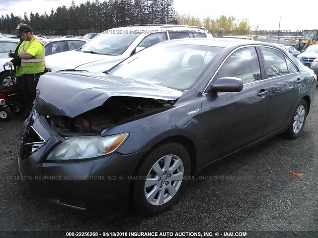 4T1BB46K09U089363 - 2009 TOYOTA CAMRY HYBRID GRAY photo 2