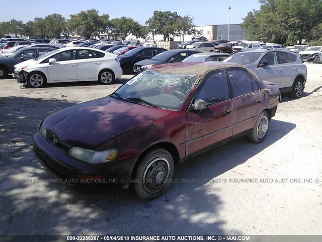 2T1AE09B8RC061044 - 1994 TOYOTA COROLLA LE/DX RED photo 2