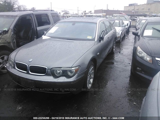 WBAGN634X3DS44699 - 2003 BMW 745 LI GRAY photo 2