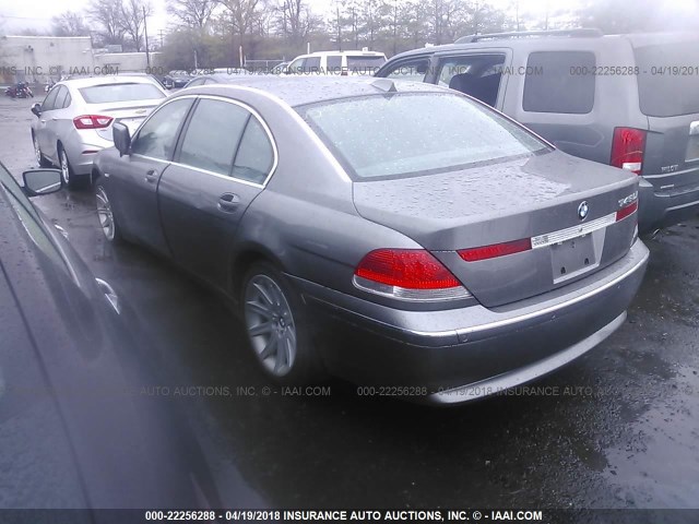 WBAGN634X3DS44699 - 2003 BMW 745 LI GRAY photo 3