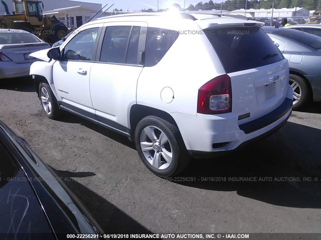 1C4NJCBA7CD612008 - 2012 JEEP COMPASS SPORT WHITE photo 3