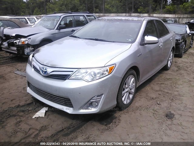 4T1BD1FK4CU027531 - 2012 TOYOTA CAMRY HYBRID/LE/XLE 银色 照片 2
