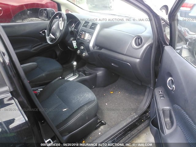3N1CE2CP6EL435492 - 2014 NISSAN VERSA NOTE S/S PLUS/SV/SL BLACK photo 5