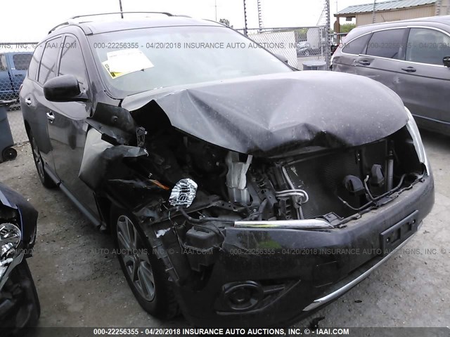 5N1AR2MN6EC618811 - 2014 NISSAN PATHFINDER S/SV/SL/PLATINUM 黑色 照片 1