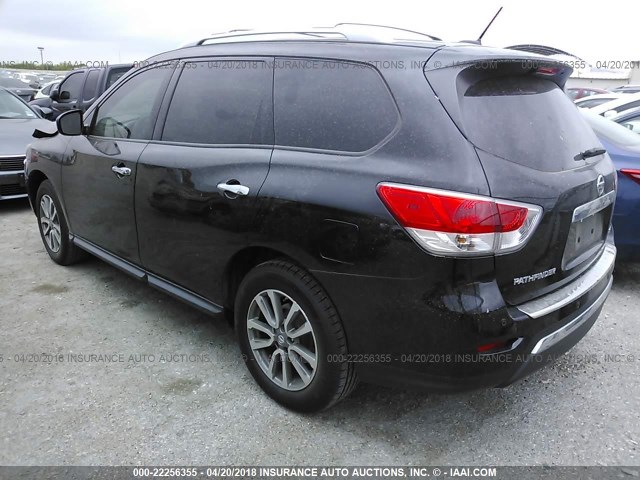 5N1AR2MN6EC618811 - 2014 NISSAN PATHFINDER S/SV/SL/PLATINUM 黑色 照片 3