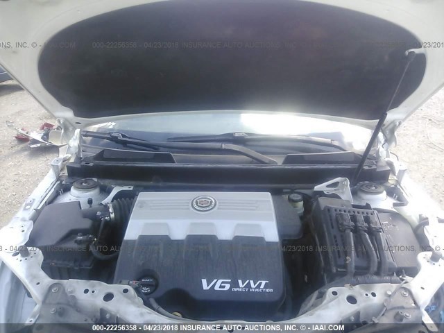 3GYFNBEY8AS601070 - 2010 CADILLAC SRX PERFORMANCE COLLECTION Ақ фото 10