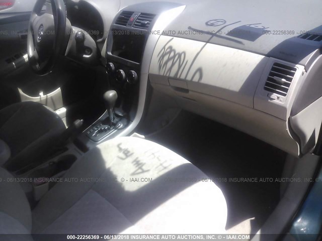 JTDBL40E799074754 - 2009 TOYOTA COROLLA LE/XLE TEAL photo 5
