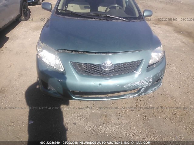 JTDBL40E799074754 - 2009 TOYOTA COROLLA LE/XLE TEAL photo 6
