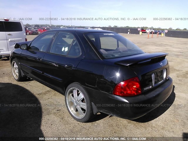 3N1CB51D76L573241 - 2006 NISSAN SENTRA 1.8/1.8S BLACK photo 3