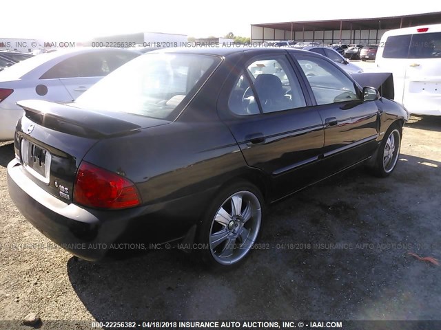 3N1CB51D76L573241 - 2006 NISSAN SENTRA 1.8/1.8S BLACK photo 4