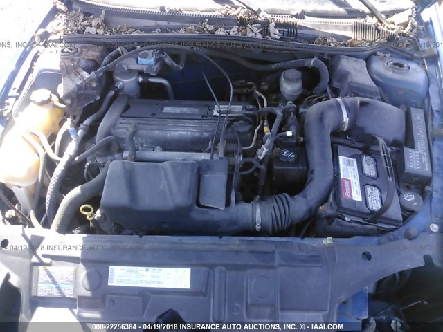 1G1JF12F447148765 - 2004 CHEVROLET CAVALIER LS BLUE photo 10