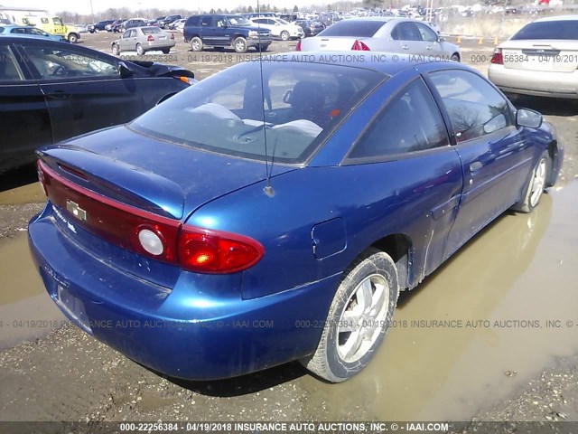 1G1JF12F447148765 - 2004 CHEVROLET CAVALIER LS BLUE photo 4