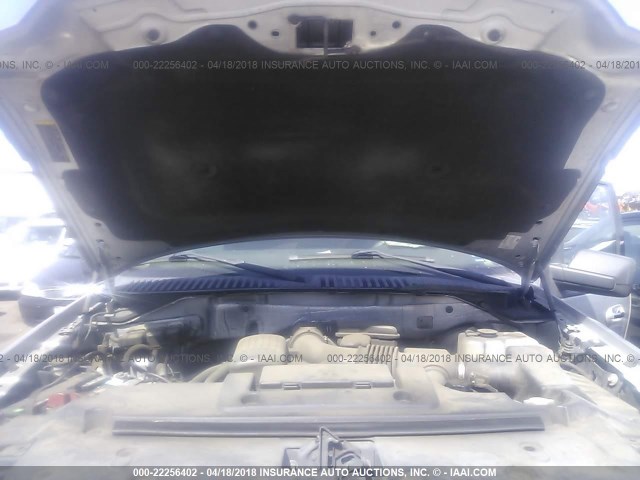 1FMJU1F50AEB52278 - 2010 FORD EXPEDITION XLT ვერცხლისფერი ფოტო 10