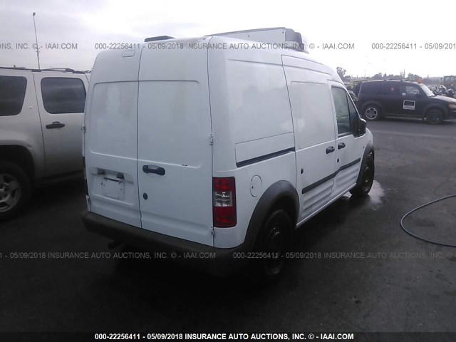 NM0LS7AN9DT129267 - 2013 FORD TRANSIT CONNECT XL WHITE photo 4
