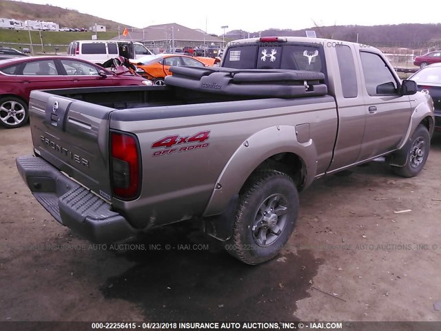 1N6ED26Y44C469516 - 2004 NISSAN FRONTIER KING CAB XE V6 Pewter photo 4