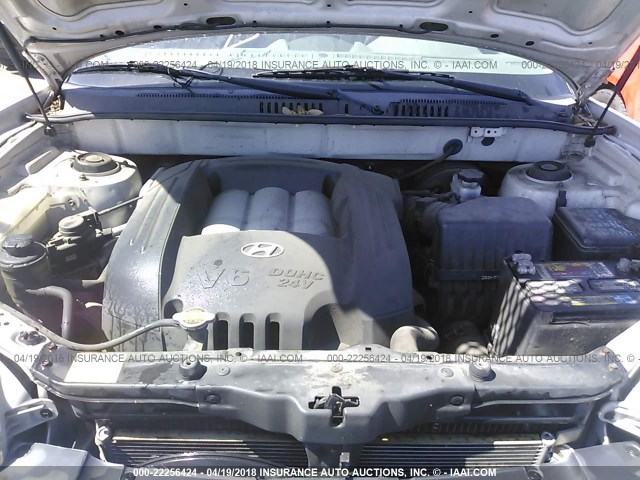 KM8SC13D83U418108 - 2003 HYUNDAI SANTA FE GLS/LX SILVER photo 10