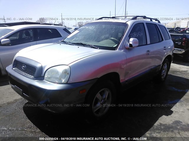 KM8SC13D83U418108 - 2003 HYUNDAI SANTA FE GLS/LX SILVER photo 2