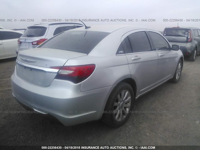 1C3CCBBBXCN101248 - 2012 CHRYSLER 200 TOURING SILVER photo 4