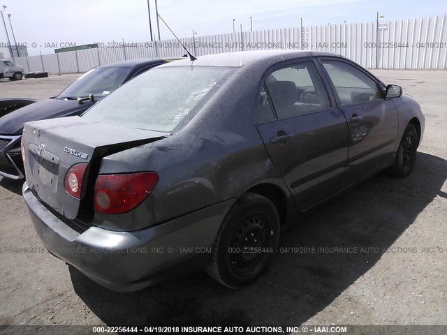 1NXBR32E48Z969776 - 2008 TOYOTA COROLLA CE/LE/S GRAY photo 4