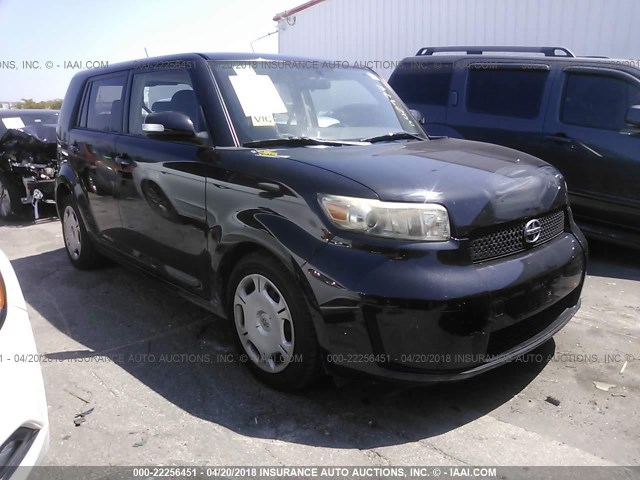 JTLKE50E281042974 - 2008 TOYOTA SCION XB BLACK photo 1