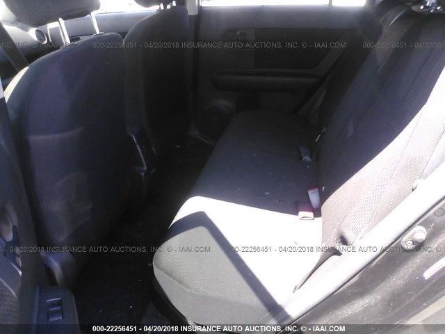 JTLKE50E281042974 - 2008 TOYOTA SCION XB BLACK photo 8