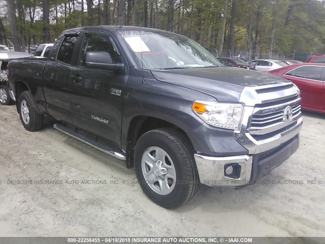 5TFUY5F1XHX668737 - 2017 TOYOTA TUNDRA DOUBLE CAB SR/SR5/TRD PRO GRAY photo 1