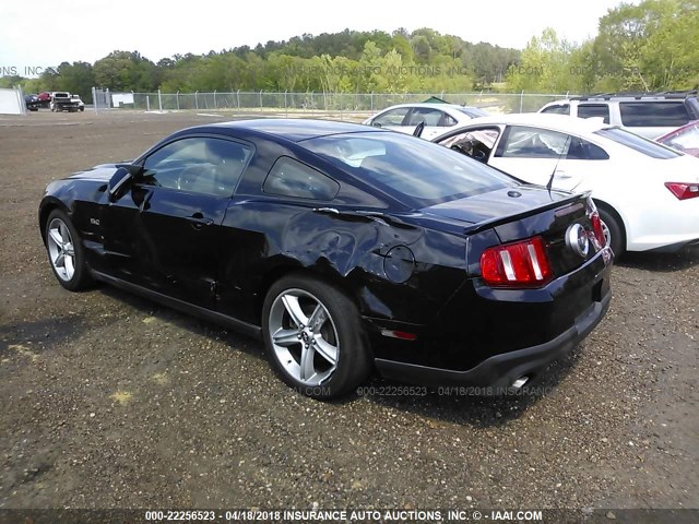 1ZVBP8CFXC5280548 - 2012 FORD MUSTANG GT BLACK photo 3